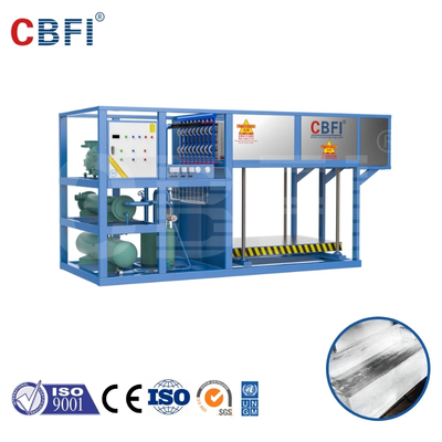 R22 Kühlmittel-Eisblockmaschine mit CE/ISO-Zertifizierung und PLC-Steuerungssystem